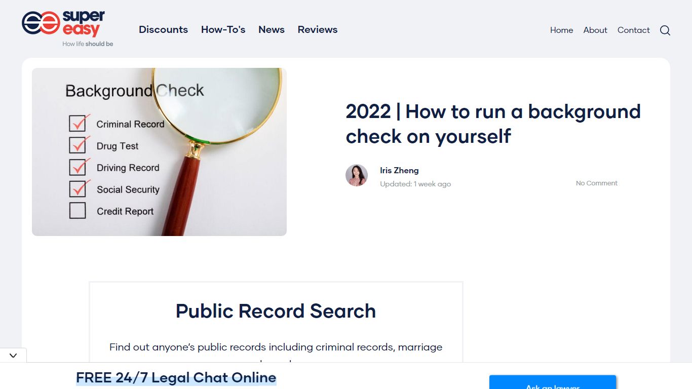 2022 | How to run a background check on yourself - Super Easy